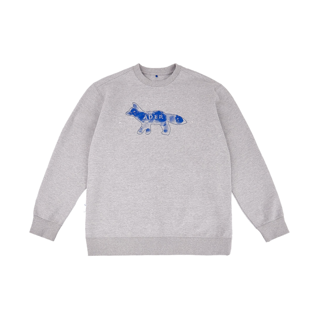 메종 키츠네 x 아더에러 포그 폭스 스웨트셔츠 그레이(Maison Kitsune x Ader Error Fog Fox Sweatshirt Grey)