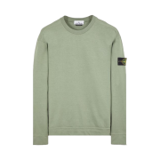 Stone Island 63750 Heavy Cotton Fleece Crewneck Sweatshirt Sage Green - 23FW