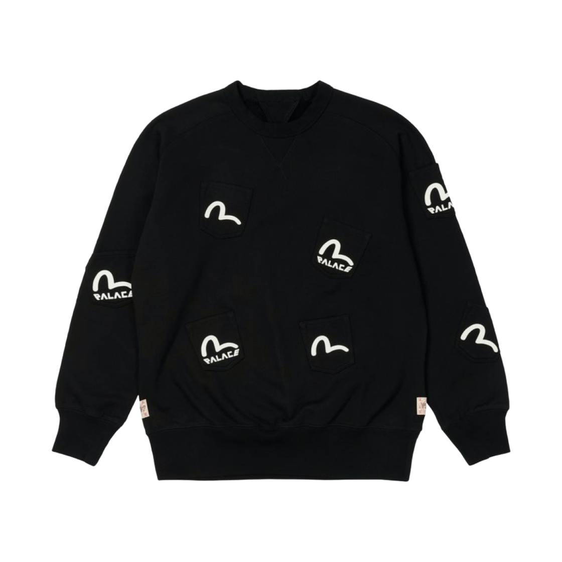 팔라스 x 에비수 멀티 포켓 크루넥 블랙 - 21FW(Palace x Evisu Multi Pocket Crew Black - 21FW)