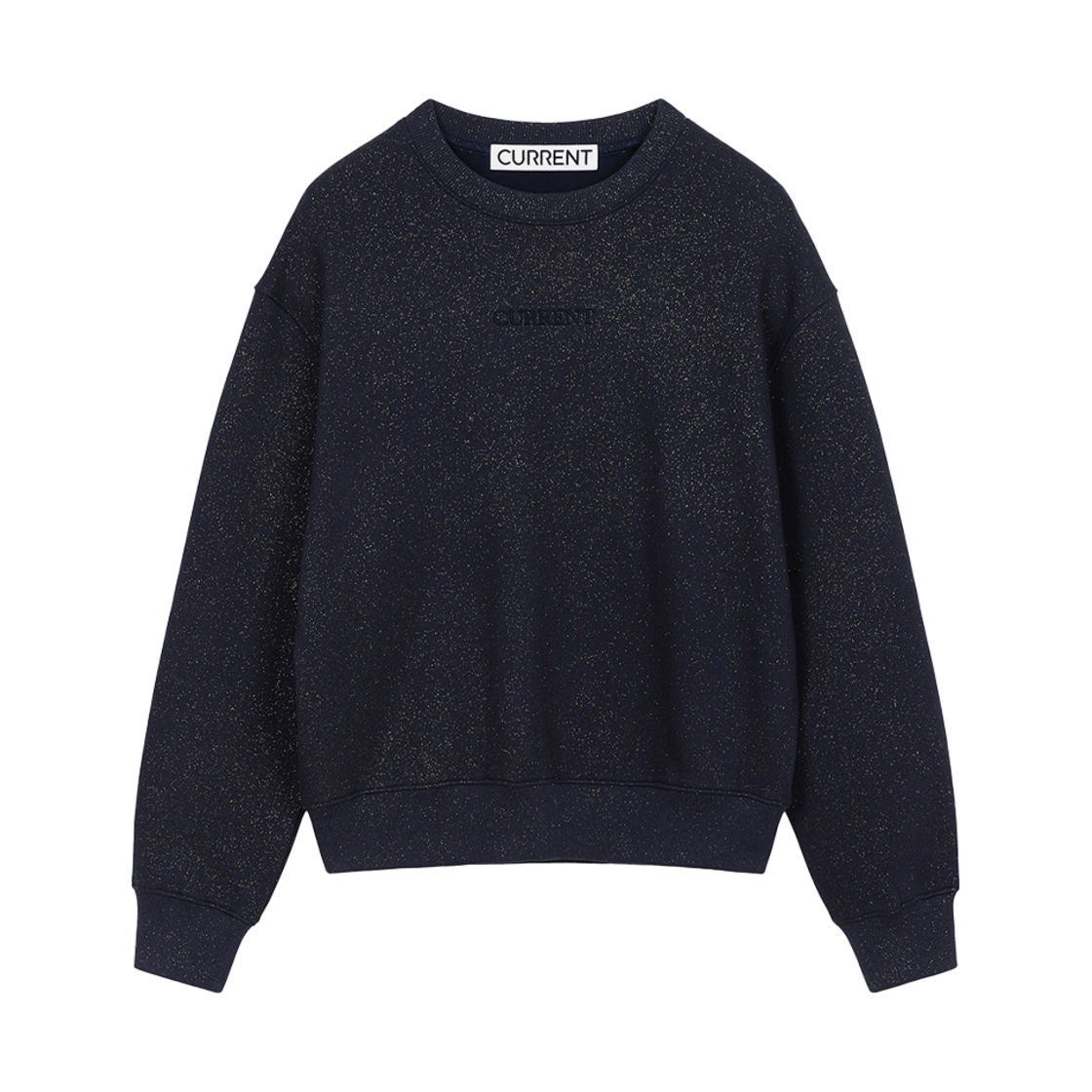 CMSFCTHW01EBKA Current Glitter Washed Sweatshirt Navy