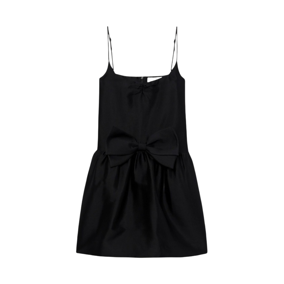 FSDDDR12 (W) Shushu/Tong Bow Detail Flared Mini Dress Black