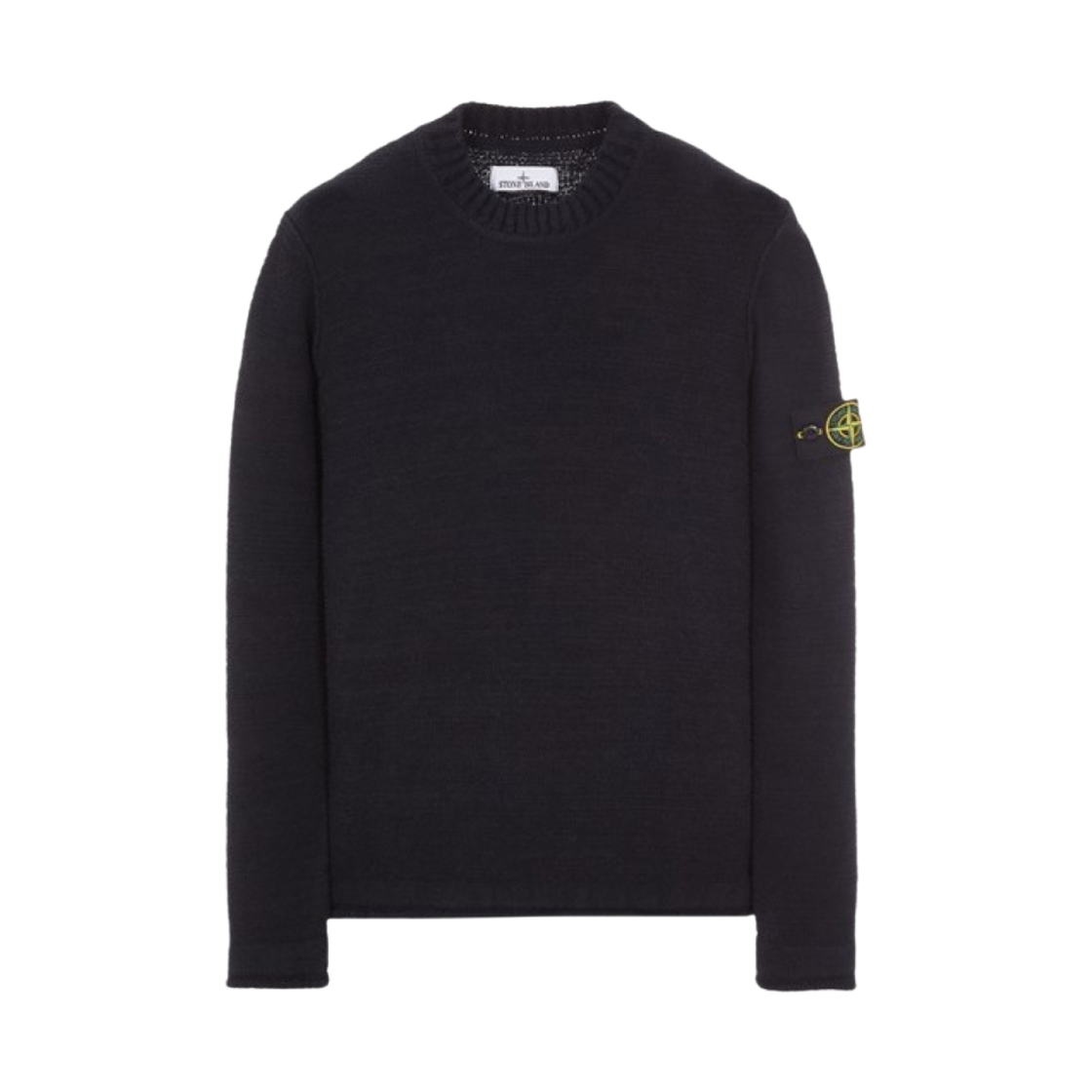 스톤 아일랜드 530A6 코튼 나일론 크루넥 스웨터 블랙 - 22FW(Stone Island 530A6 Cotton Nylon Crewneck Sweater Black - 22FW) - 1