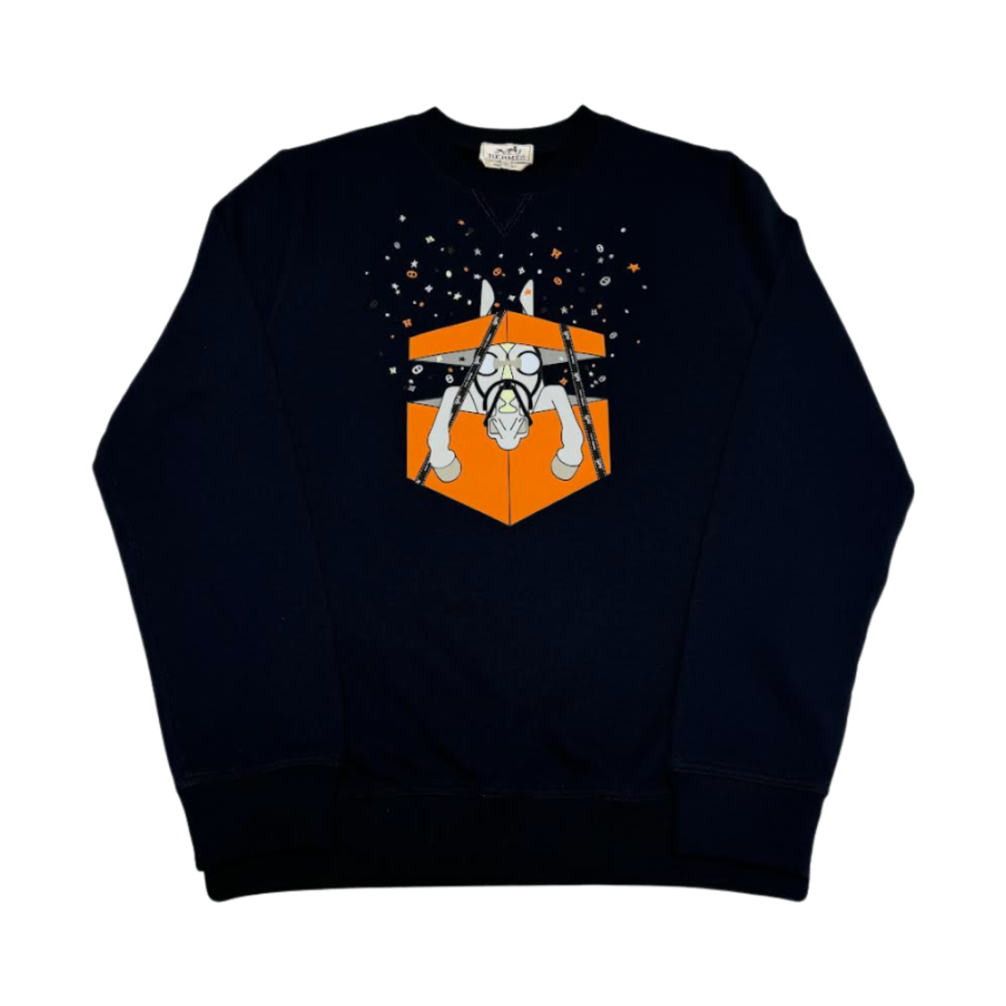 에르메스 부아뜨 서프라이즈 크루넥 스웨터 마린(Hermes Boite Surprise Crewneck Sweater Marine)