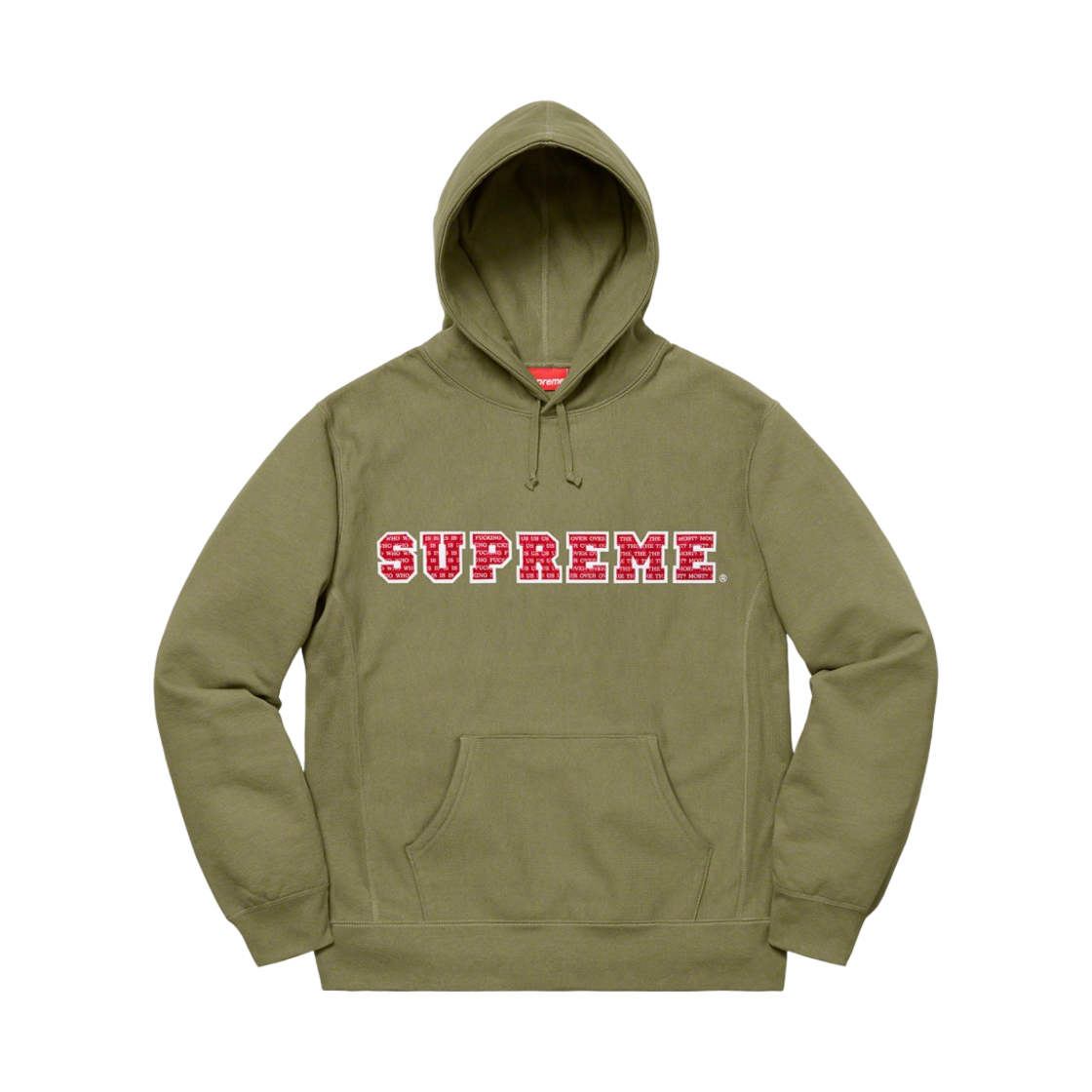 - Supreme The Most Hooded Sweatshirt Light Olive - 19FW