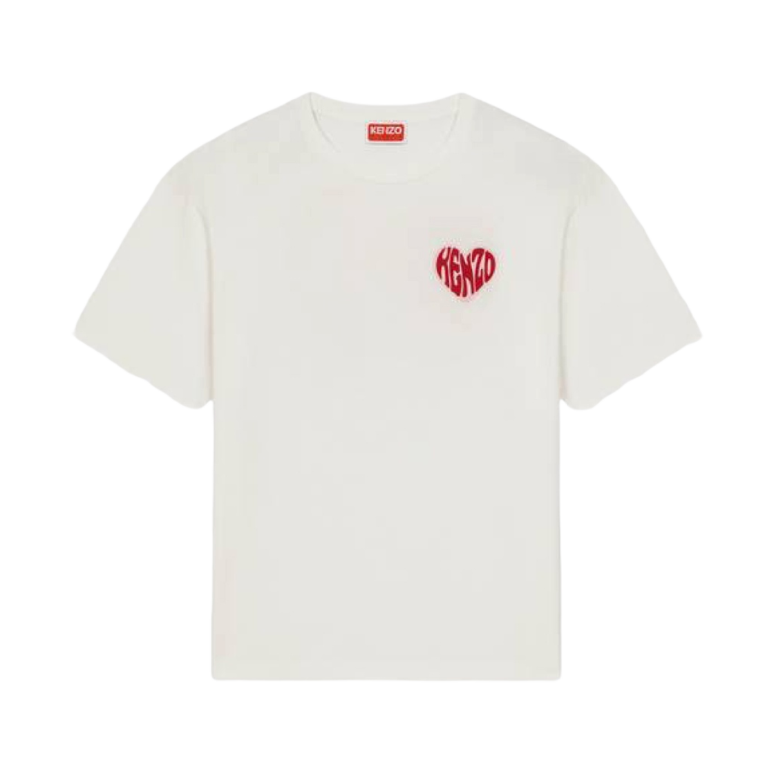 겐조 하트 오버사이즈 티셔츠 오프 화이트(Kenzo Heart Oversize T-Shirt Off White) - 2