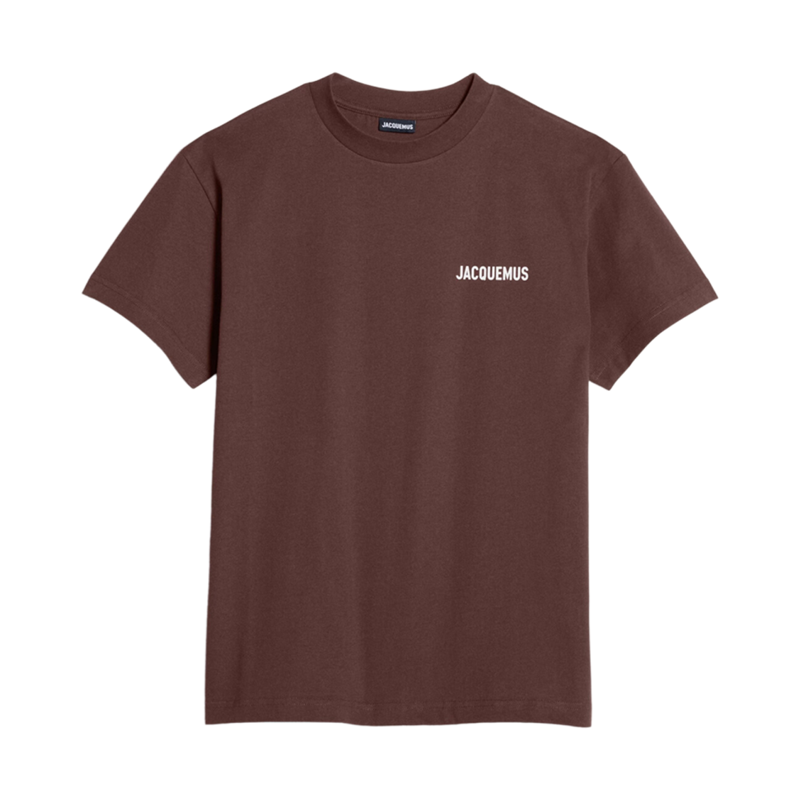 자크뮈스 르 티셔츠 자크뮈스 로고 티셔츠 브라운(Jacquemus Le T-Shirt Jacquemus Logo T-Shirt Brown) - 1