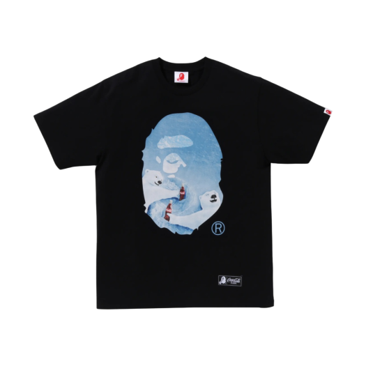 BAPE x Coca Cola Photo Ape Head T-Shirt Black