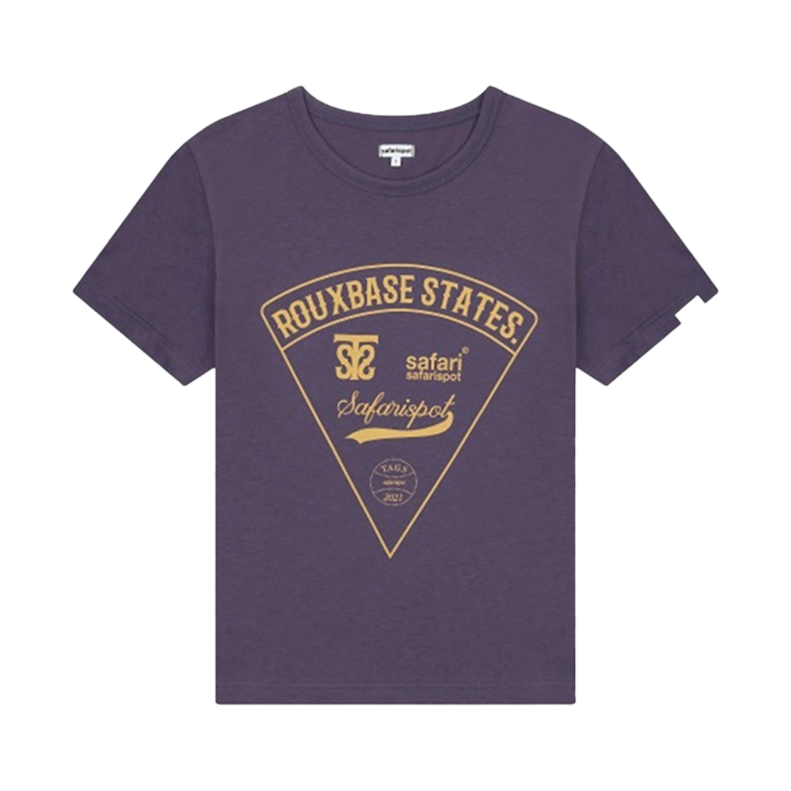 사파리스팟 루 베이스 스쿨 잇 더 피자 티 퍼플(Safarispot Roux Base School Eat The Pizza Tee Purple) - 1