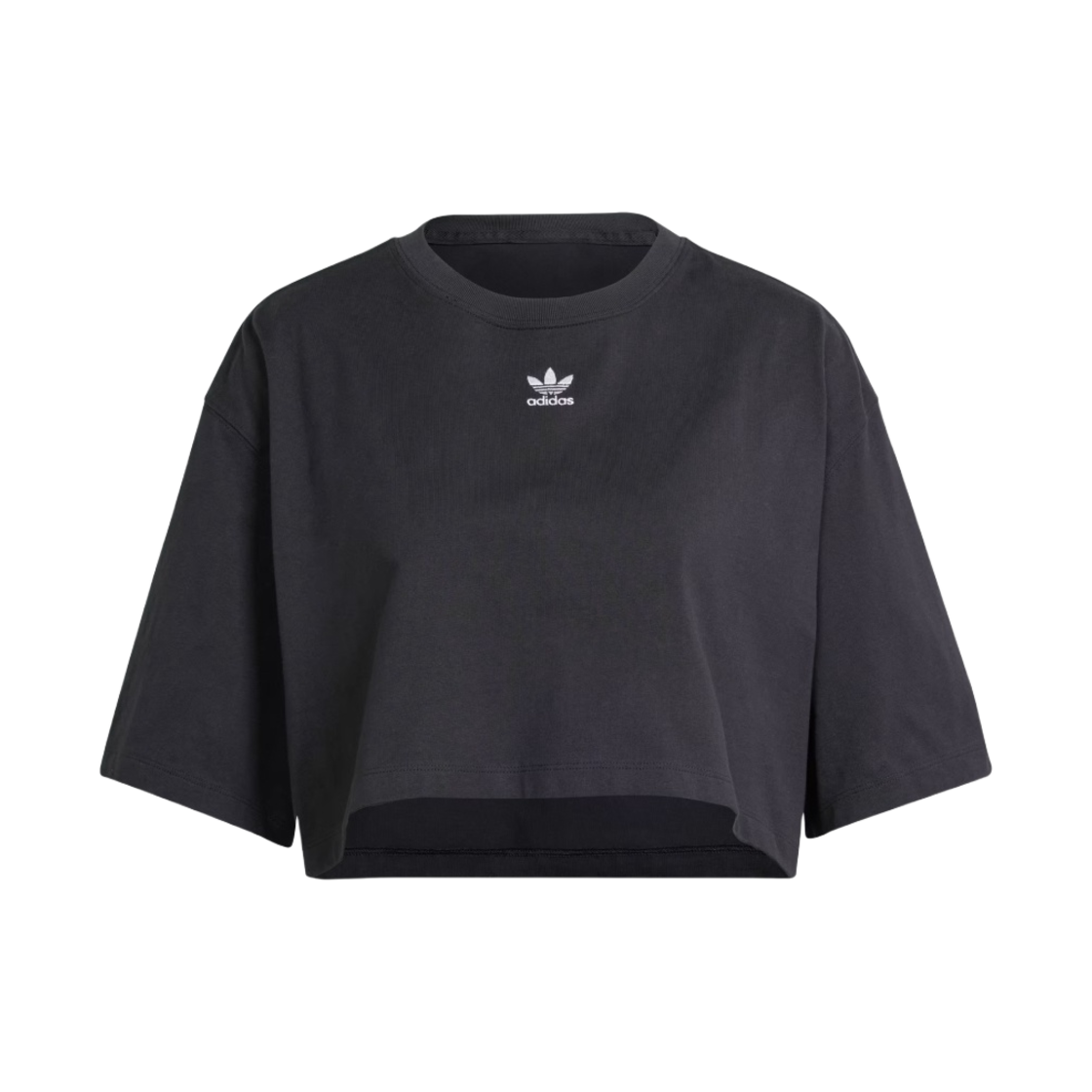 IT9887 (W) Adidas Essentials Crop Top Black - KR Sizing