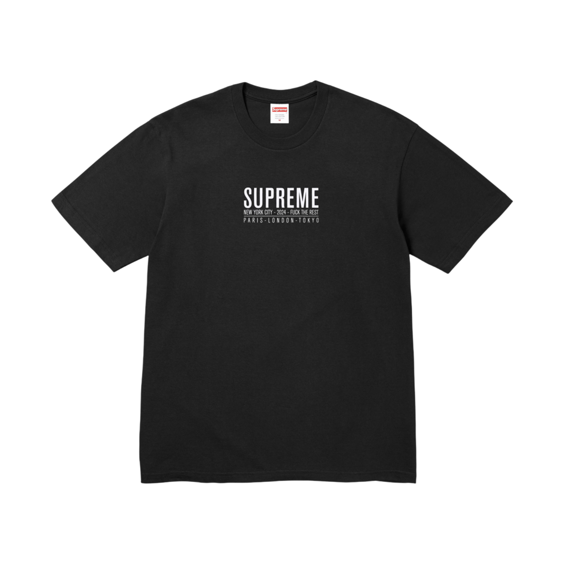 슈프림 파리 티셔츠 블랙 - 24SS(Supreme Paris T-Shirt Black - 24SS)