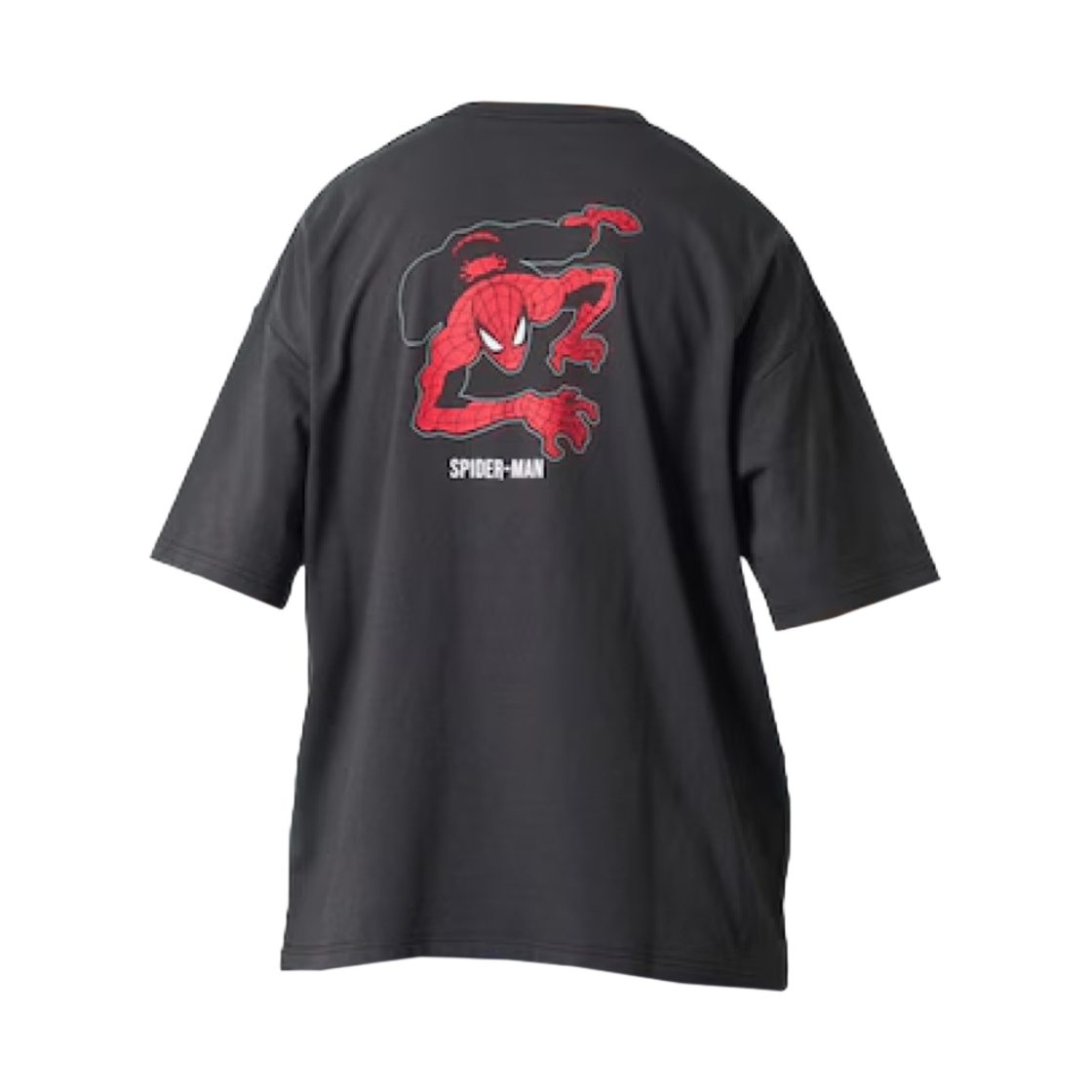 - Freak's Store Spider-Man Special Order Big Silhouette Back Print Crew Neck T-Shirt Black