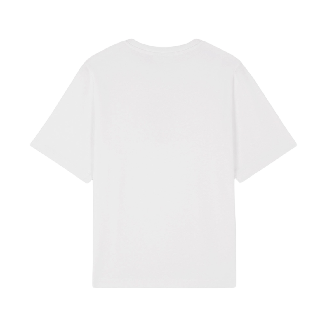 (W) 메종 키츠네 플로팅 플라워 컴포트 티셔츠 화이트((W) Maison Kitsune Floating Flower Comfort T-Shirt White) - 2