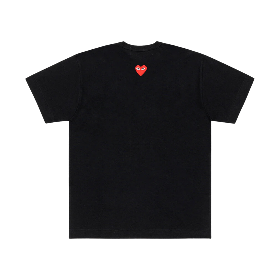 AX-T340-051-1 Play Comme des Garcons Classic Red Heart On Back T-shirt Black