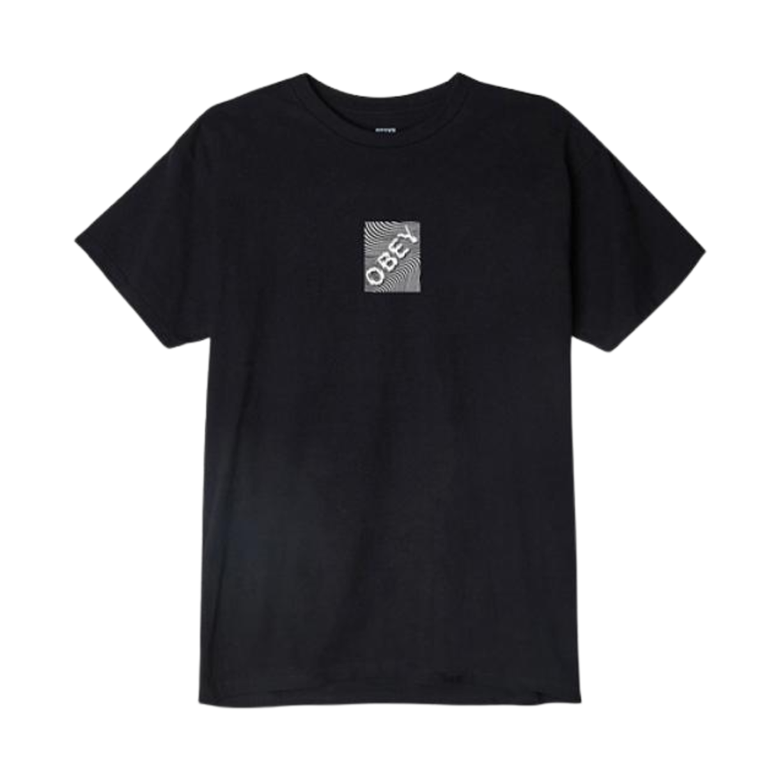 163081678 Obey Swirl T-Shirt Black