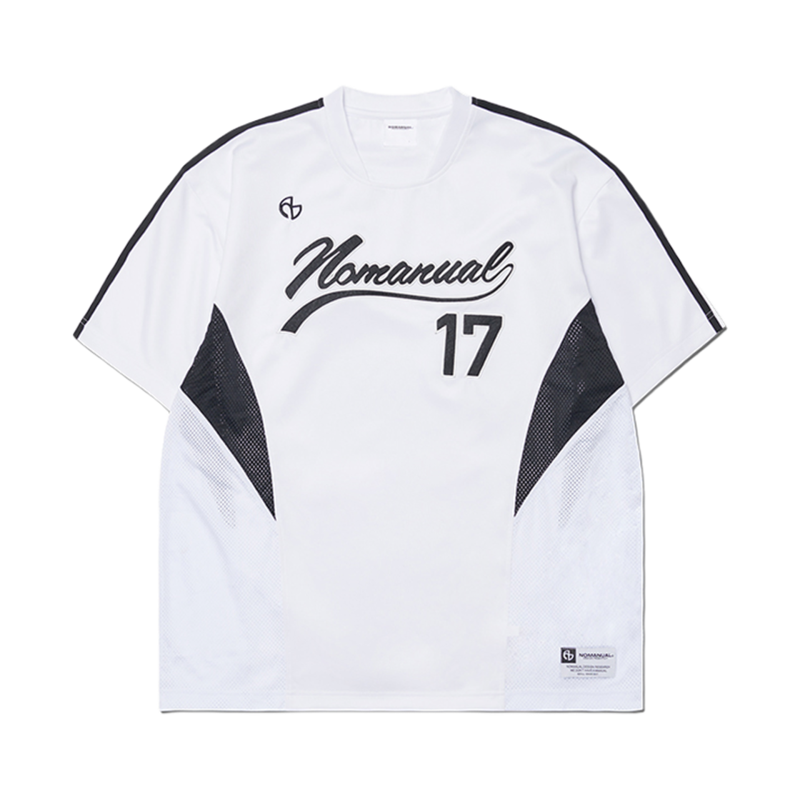 노매뉴얼 스윕 베이스볼 저지 화이트