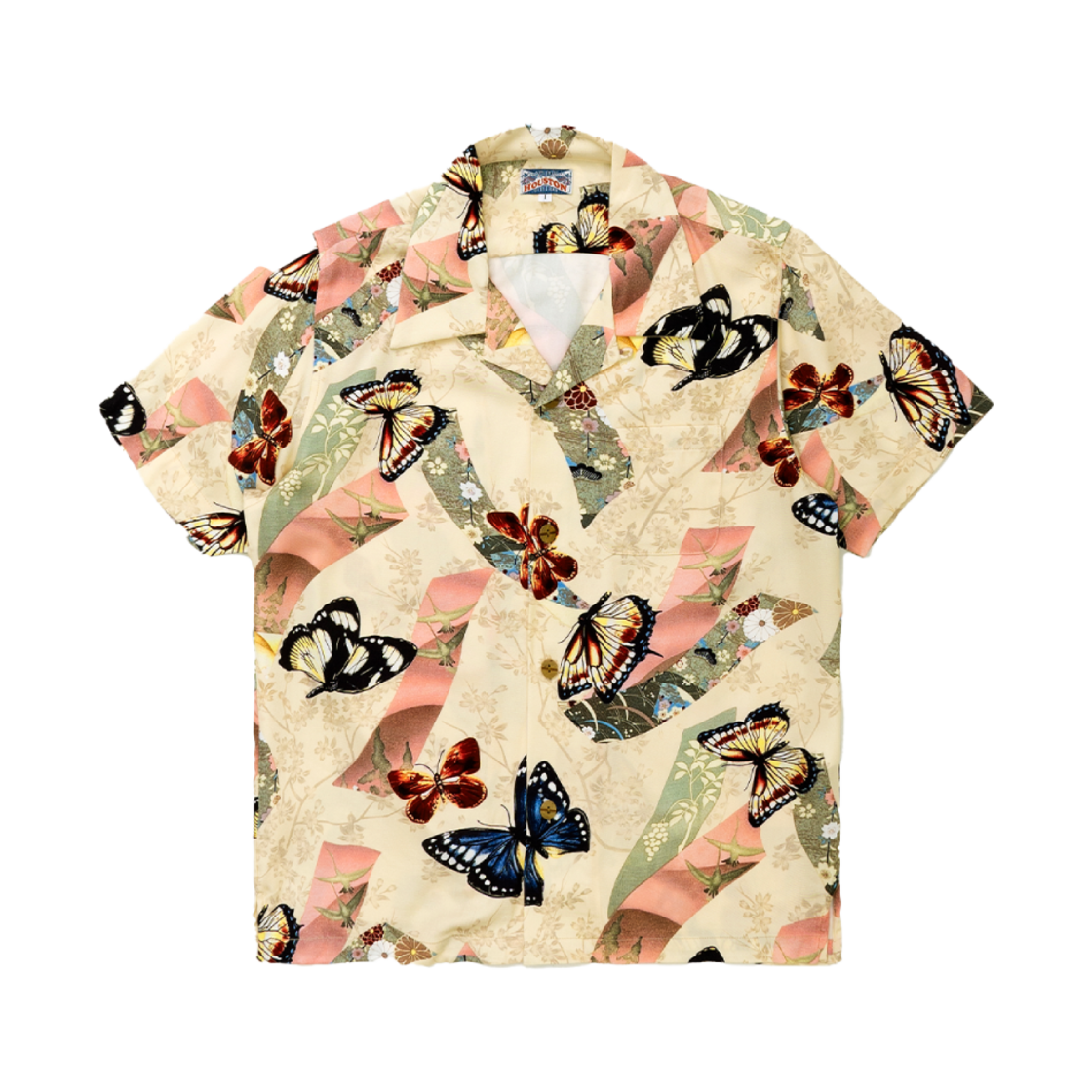 4030WNT Houston Japan Aloha Shirt 蝶 Natural 4030W