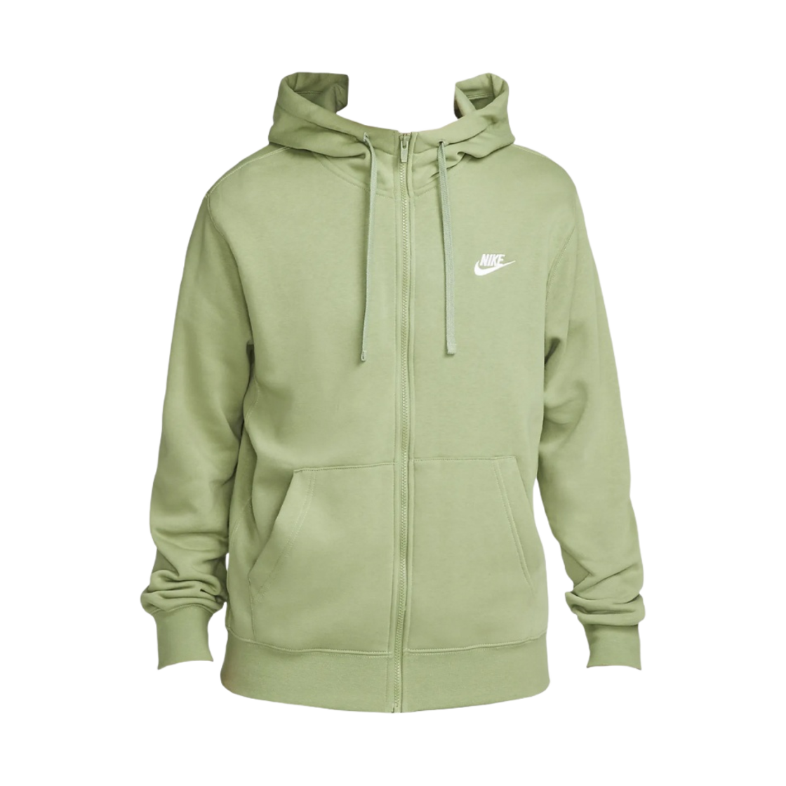 나이키 NSW 클럽 플리스 풀집 후드 오일 그린 - US/EU(Nike NSW Club Fleece Full Zip Hoodie Oil Green - US/EU) - 1