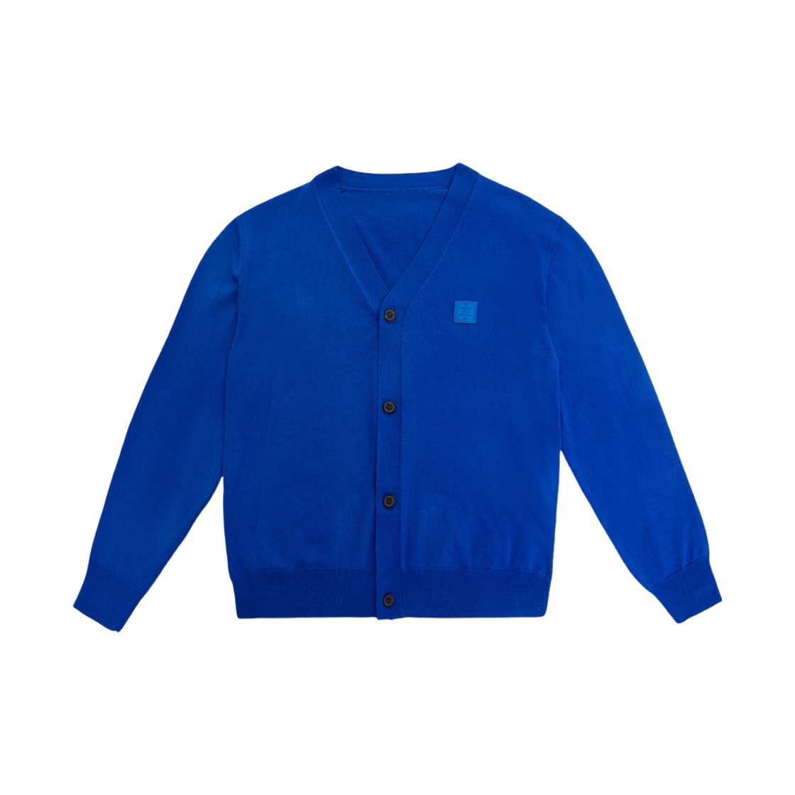 【ADER ERROR】 TTS logo badge Z-Blue Ader Error logo-embroidered Drop Shoulder T-shirt | Blue