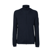 C.P. Company Merino Wool Zipped Jumper Navy - 22FW