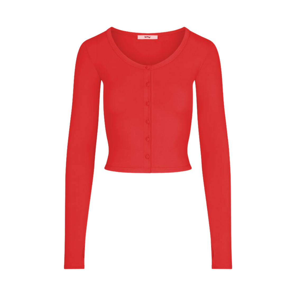 (W) 카이 스무스 스트레치 가디건 체리((W) Khy Smooth Stretch Cardigan Cherry)