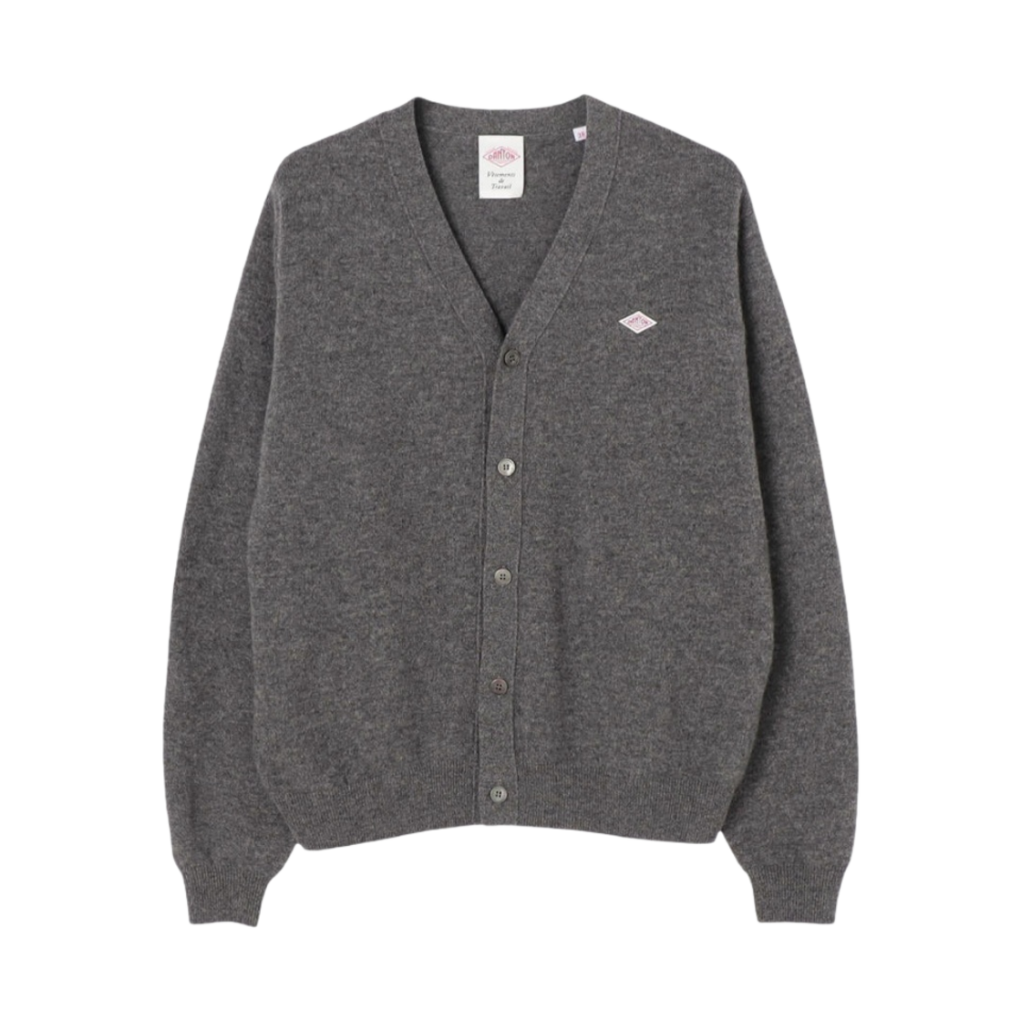 단톤 램스울 브이 넥 니트 가디건 토프(Danton Lambswool V Neck Knit Cardigan Taupe)