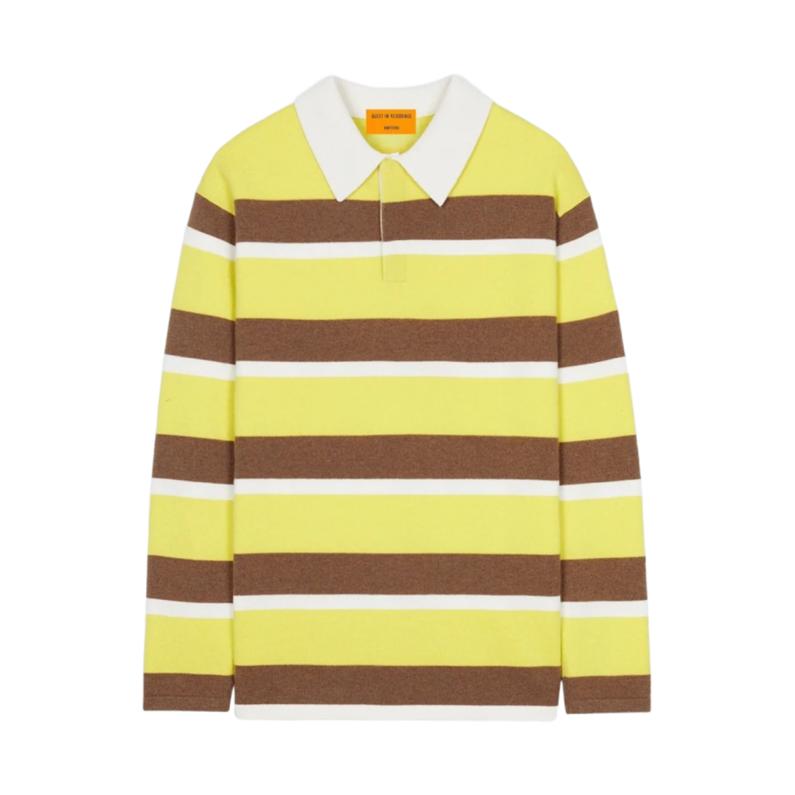 게스트 인 레지던스 스트라이프 럭비 레몬 아몬드 스트라이프(Guest In Residence Striped Rugby Lemon Almond Stripe)