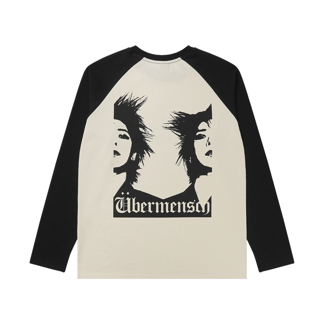 지드래곤 위버멘쉬 래글런 롱슬리브 티셔츠 블랙(G-DRAGON Ubermensch Raglan Long Sleeved T-Shirt Black)