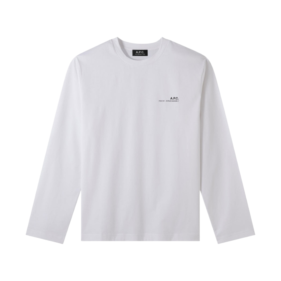 아페쎄 아이템 티셔츠 화이트(A.P.C. Item T-Shirt White) - 1
