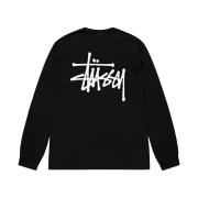Stussy Basic Stussy LS T-Shirt Black 2023