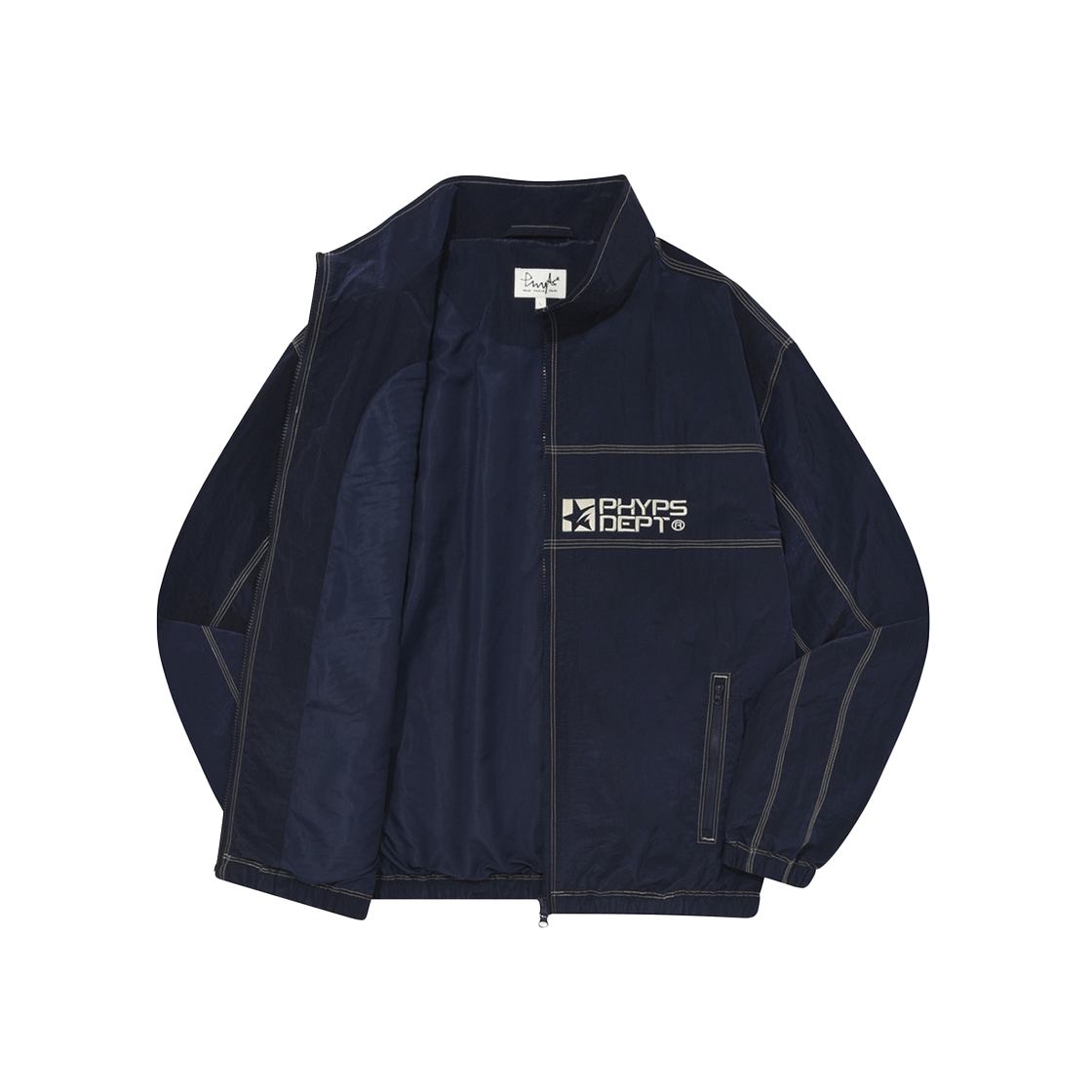 피지컬 디파트먼트 컬러 스티치 트랙자켓 네이비(Phyps Dept Color Stitch Track Jacket Navy)