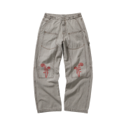 Karactor Ptery Double Knee Pants Light gray