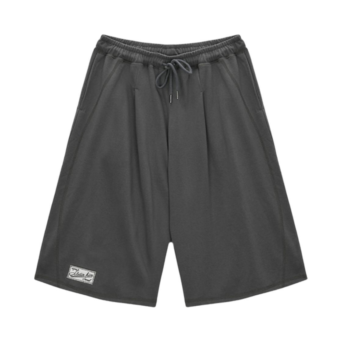 【MATIN KIM】STITCH LABEL SWEATSHORTS STITCH LABEL SWEATSHORTS IN BLACK – Matin Kim