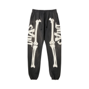 Saint Mxxxxxx x VLONE Bone Sweatpants Black - 23SS
