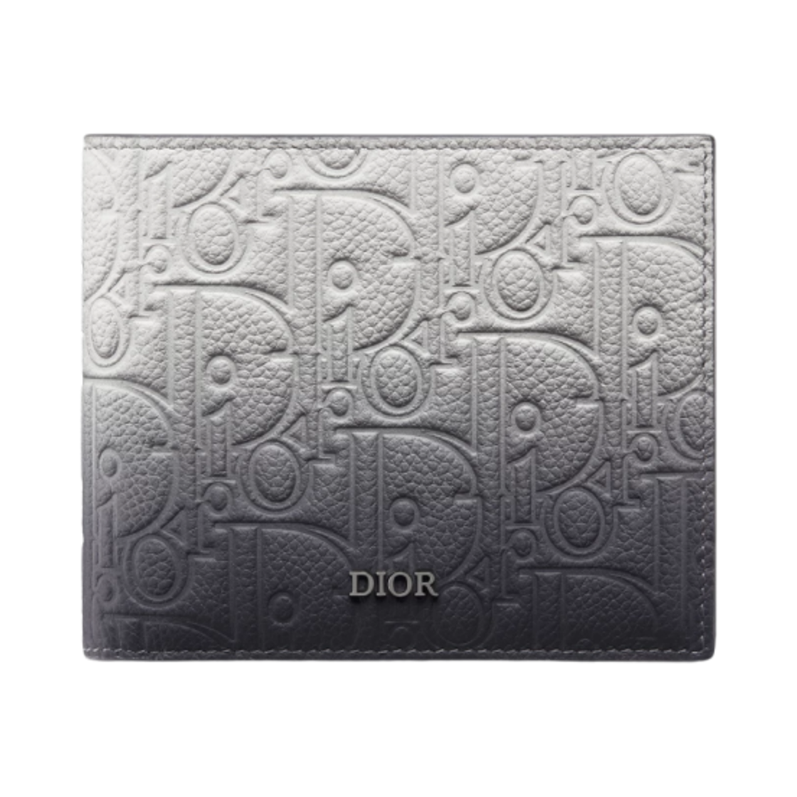 디올 바이폴드 월렛 그라디언트 디올 그래비티 레더 그레이 블랙(Dior Bi-Fold Wallet Gradient Dior Gravity Leather Gray Black) - 1