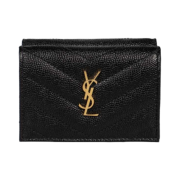 Saint Laurent Monogram Mini Wallet Black