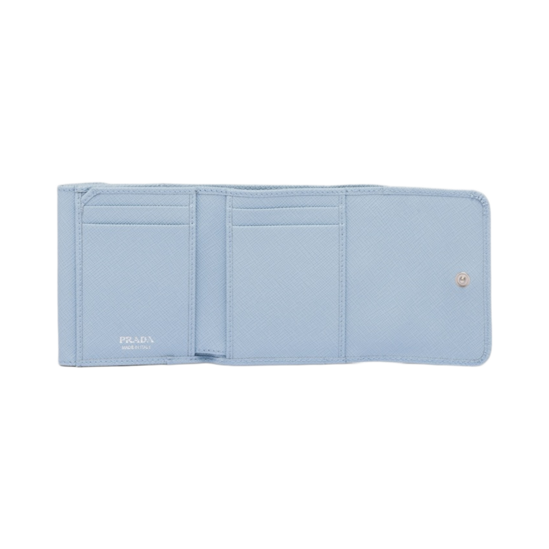 프라다 스몰 사피아노 레더 월렛 페일 블루(Prada Small Saffiano Leather Wallet Pale Blue) - 2