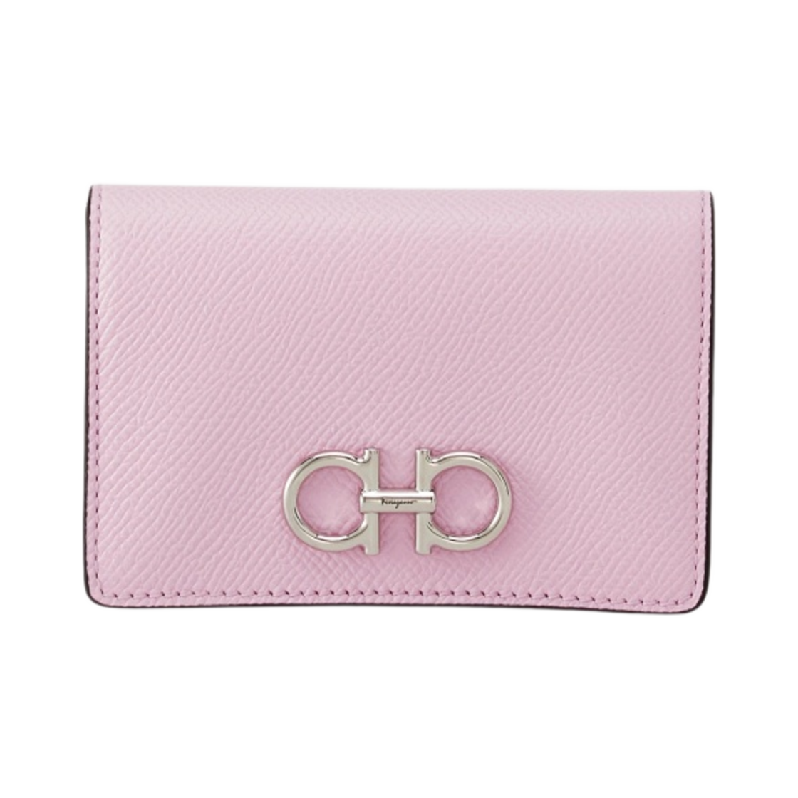 페라가모 간치니 크레딧 카드 홀더 버블 검(Ferragamo Gancini Credit Card Holder Bubble Gum) - 1