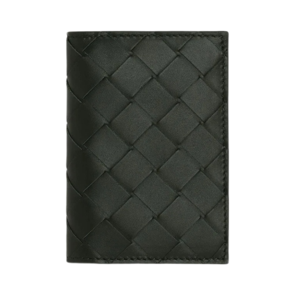 보테가 베네타 인트레치아토 플랩 카드 케이스 다크 그린 머메이드(Bottega Veneta Intrecciato Flap Card Case Dark Green Mermaid) - 1