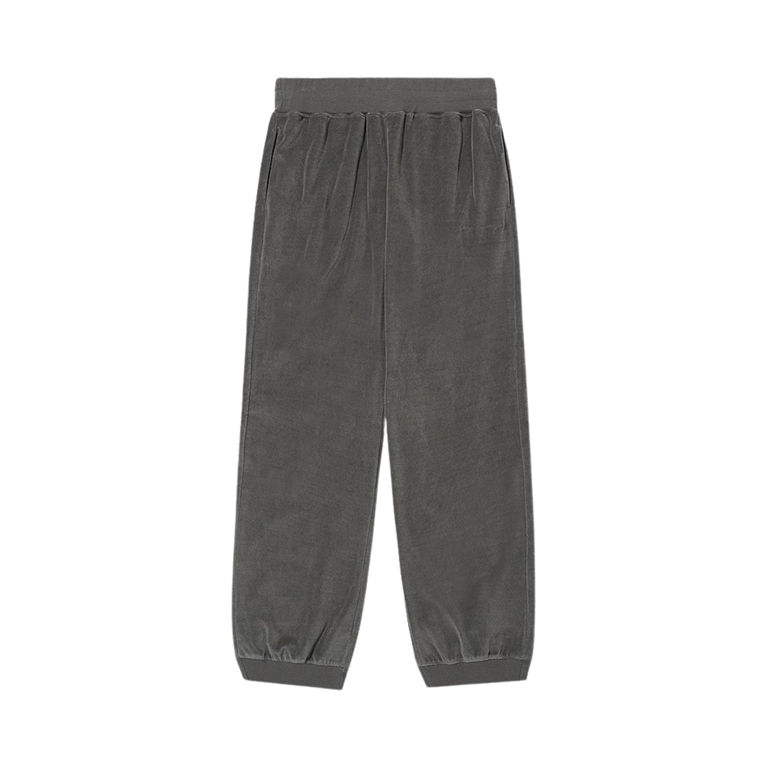 BR023VP0001C03 BY RANG Logo Velour Track Pants Grey