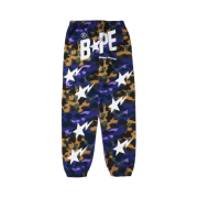 BAPE x Heron Preston Mix 1st Camo Sweatpants Purple