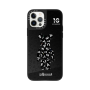 Casetify x Bearbrick 10th Anniversary Monogram Mirror iPhone Case Black