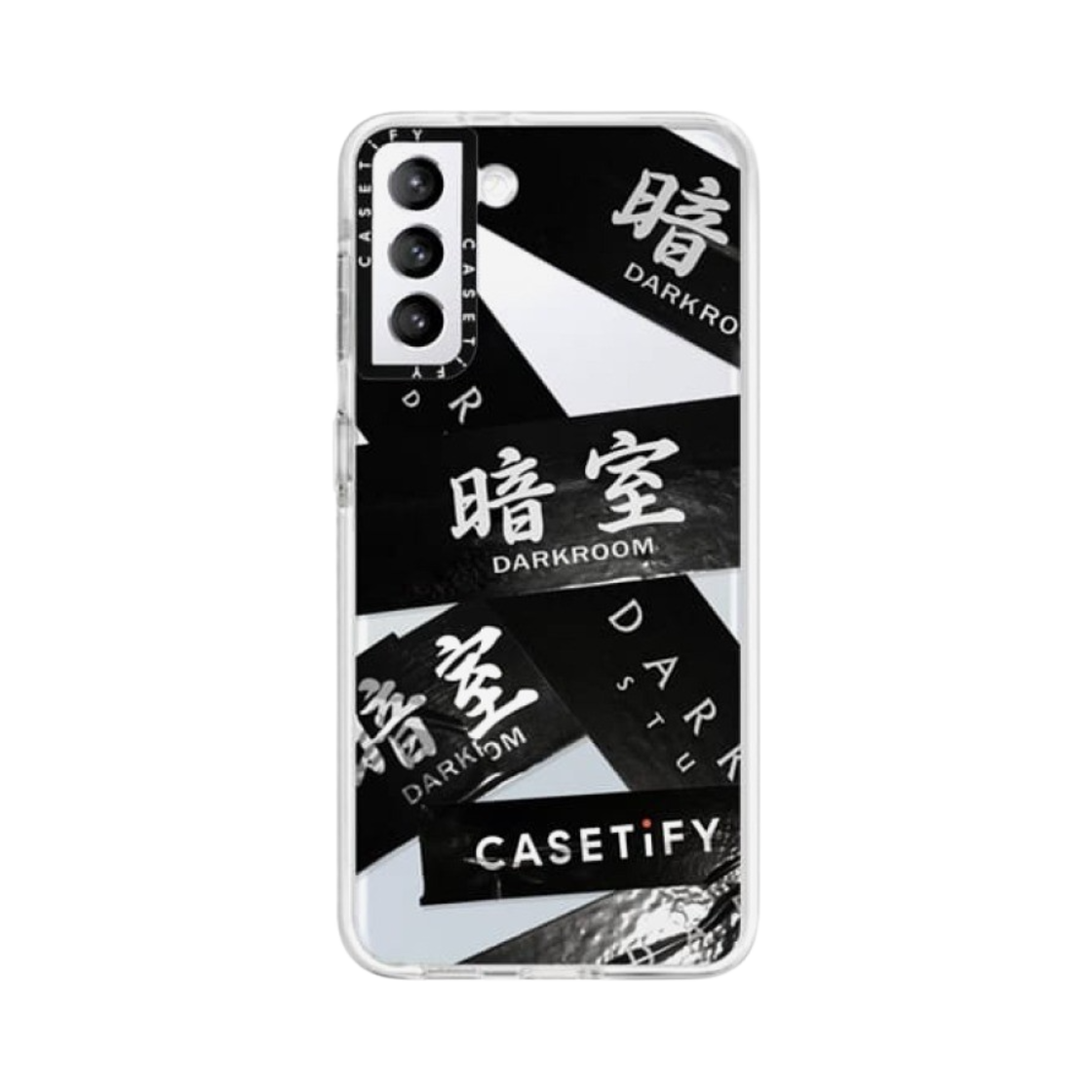 케이스티파이 x 다크룸 스튜디오 테이프 임팩트 갤럭시 케이스 클리어 프로스트 화이트(Casetify x Darkr8m Studio Tape Impact Galaxy Case Clear Frost White) - 3