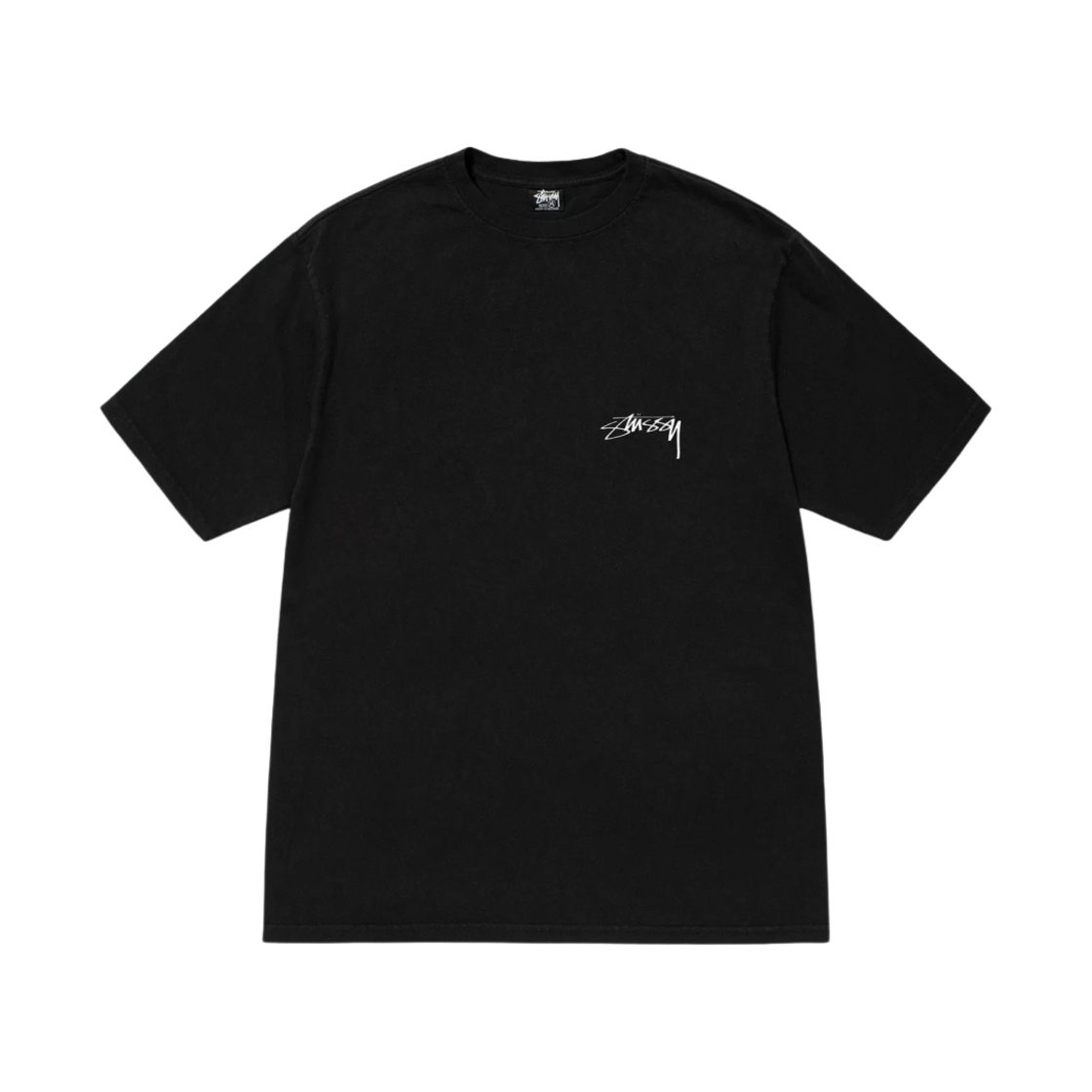 스투시 100% 피그먼트 다이드 티셔츠 블랙(Stussy 100% Pigment Dyed T-Shirt Black) - 2