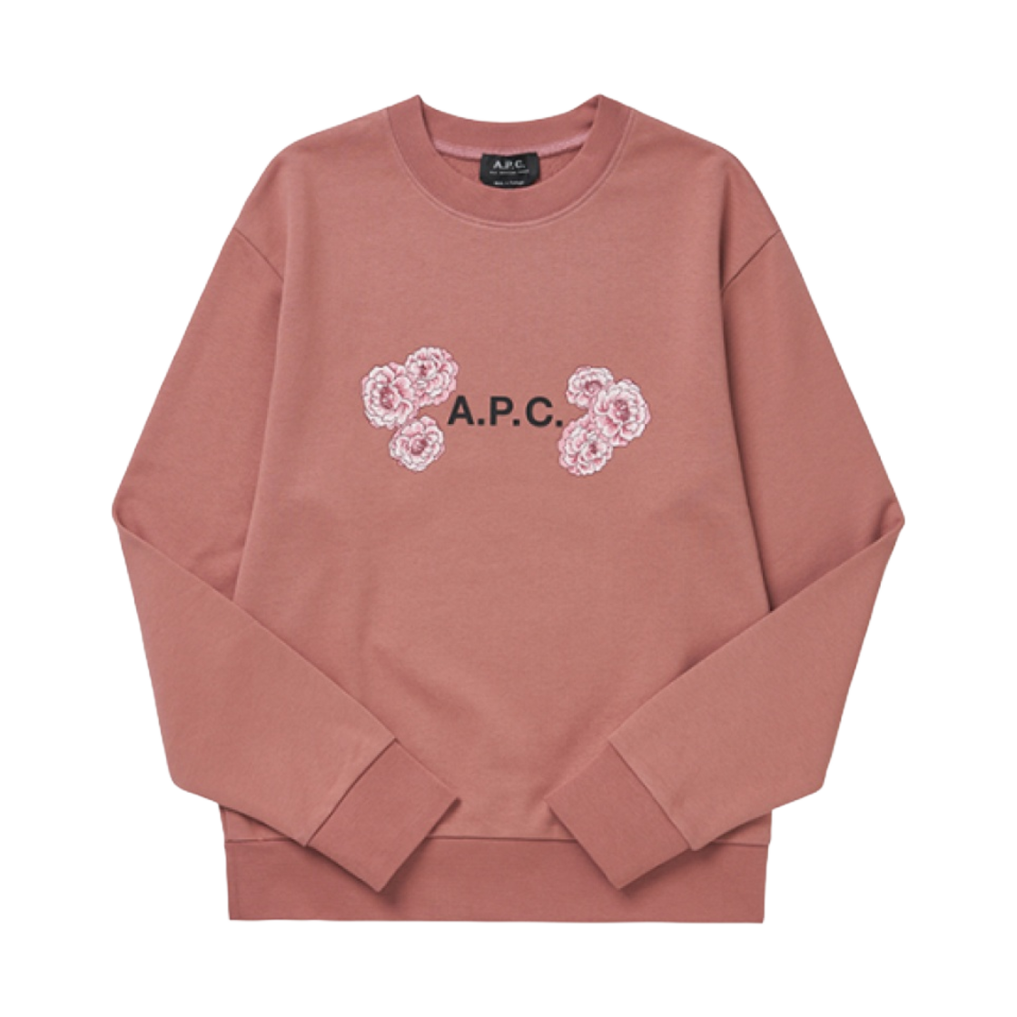 COEIP-M27814-FAA (W) A.P.C. Flower Logo Sweatshirt Pink