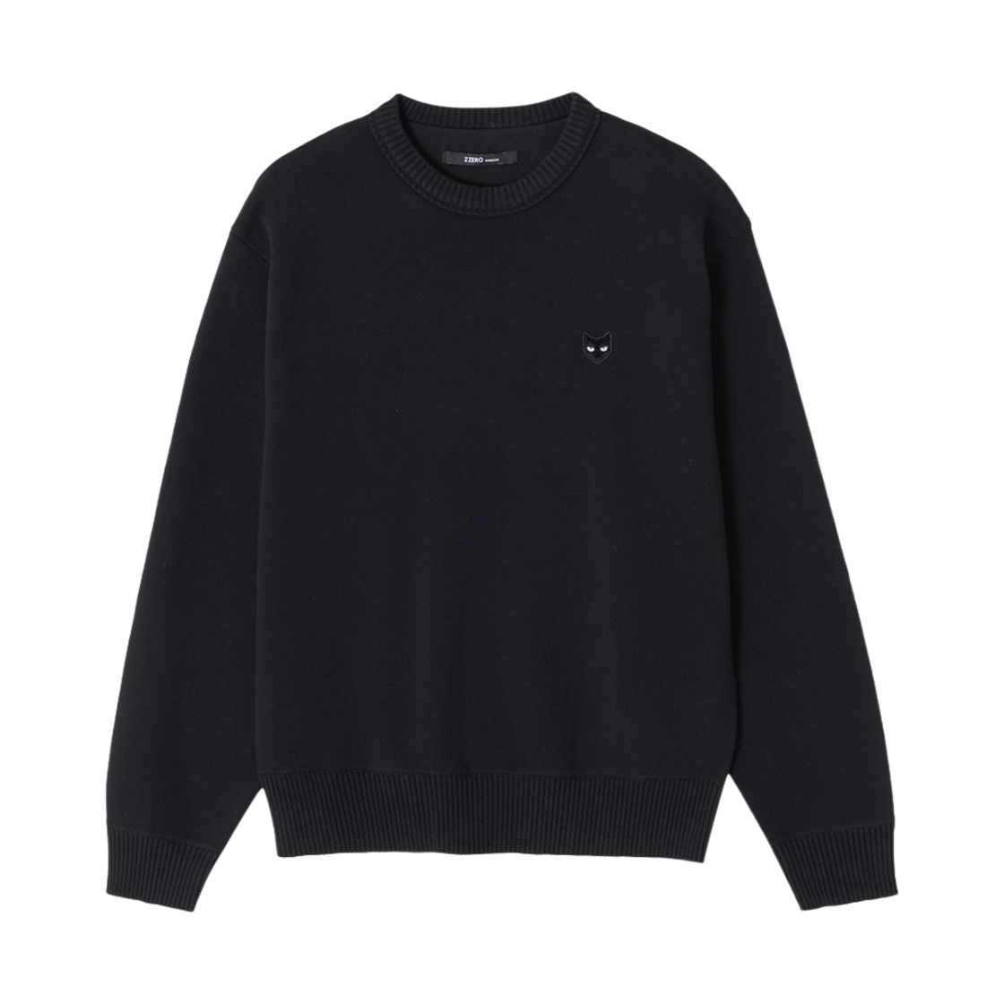 SH2KT800BK Songzio Zzero Emblem Crewneck Knit Black