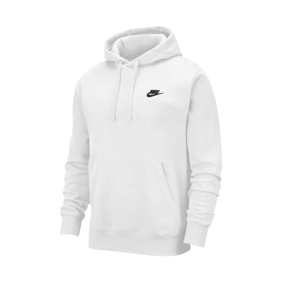 BV2654-100 Nike NSW Club Fleece Pullover Hoodie White - US/EU