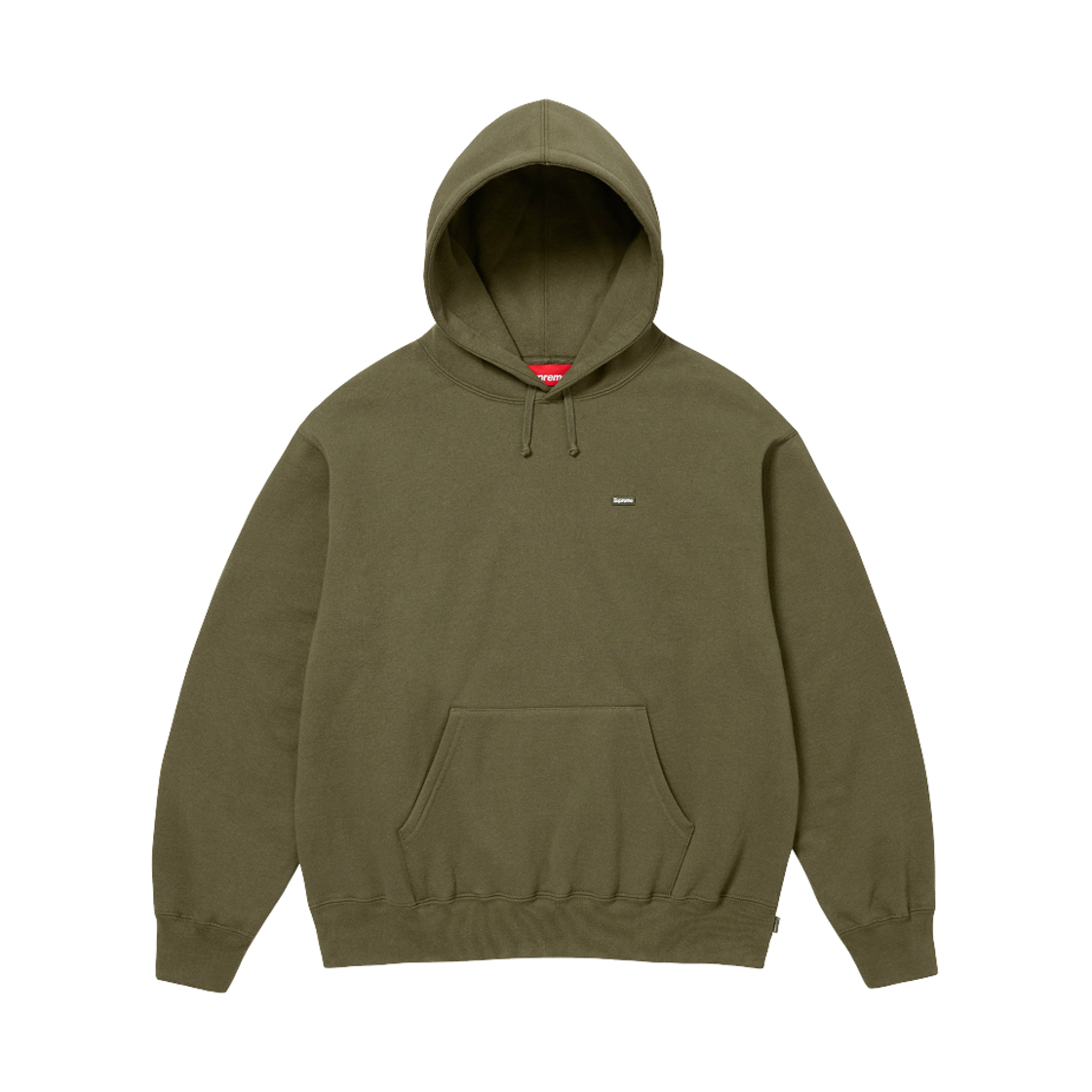 슈프림 스몰 박스 후드 스웨트셔츠 다크 올리브 - 25SS(Supreme Small Box Hooded Sweatshirt Dark Olive - 25SS) - 1