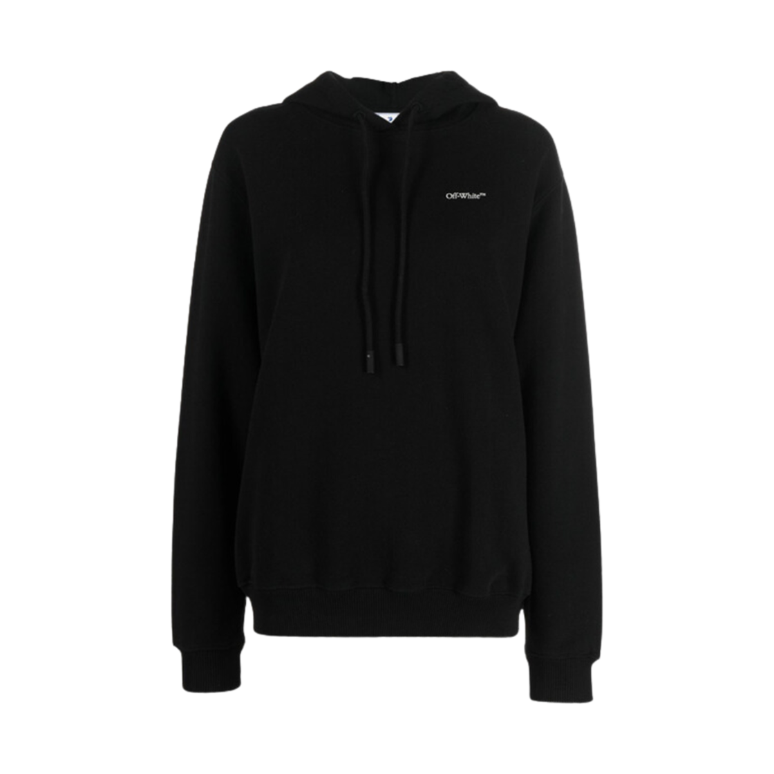 OWBB035S22JER0051084 (W) Off-White Floral Arrow Embroidered Regular Hoodie Black