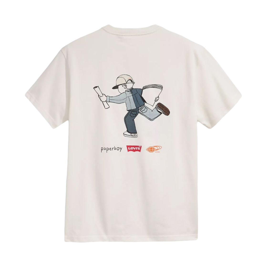 리바이스 x 페이퍼보이 파리 x 빔즈 티셔츠 화이트(Levi's x Paperboy Paris x Beams T-Shirt White) - 2