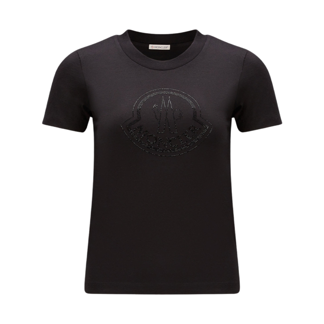 I2-093-8C00034-829FB-999 (W) Moncler Crystal Logo T-Shirt Black - 23FW